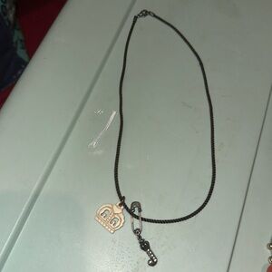 Juicy Couture Crown Charm Rope Necklace